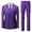Purple, variant on sususu Men's Black Blazer,Men Suits 3 Piece,Modern Double Two Piece Suit Set With Matching Trousers for Business Wedding and formal Events
