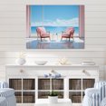 thumbnail image 2 of Designart "Coastalminimalism Coastal gracefulness Pointillism I" Nautical & Beach Metal Wall Decor, 2 of 5