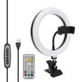 thumbnail image 2 of YLSHRF 20cm RGB LED Ring Fill Light With Clip Holder For Selfie Live Makeup 2800k-7200k, 2 of 8