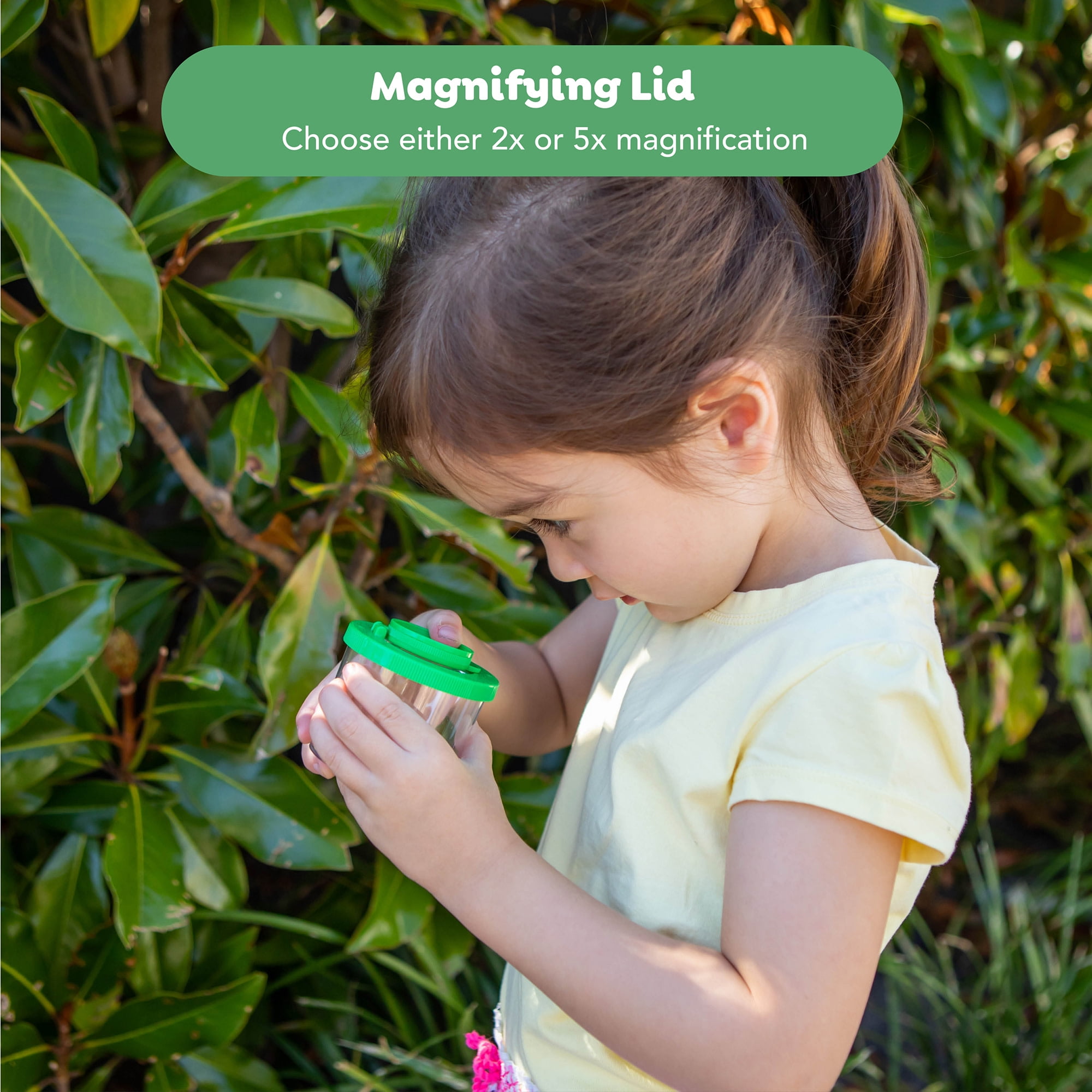 Tiger Tribe Bug Spotter Kit for Kids - Outdoor Nature Exploration, Magnifying Lid, Bug Identification Activity Booklet, Perfect for Young Nature Enthusiasts 4-8 Years