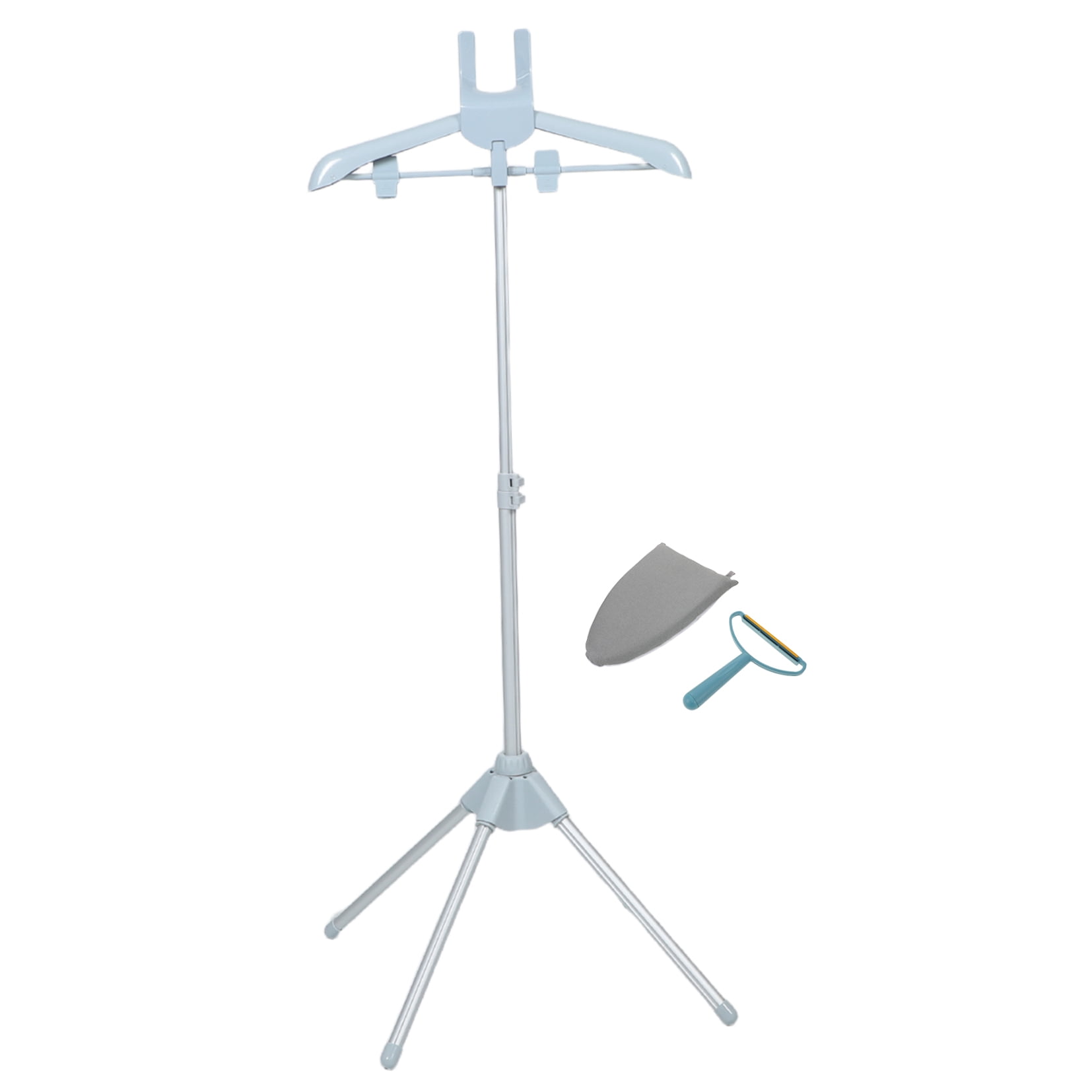 OUNONA Premium Clothes Steamer Rack Kit with 360° Rotatable Adjustable Hanger for Home Garment Care and Wrinkle Removal