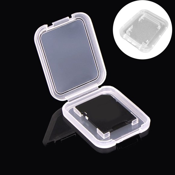 Bovemsi Clearance Clear Plastic SD/SDHC/SDXC/Secure Digital Memory Card Case Holder Compatible for Memory Card