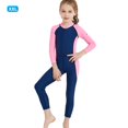 thumbnail image 3 of Keenso Kids Wetsuit, Manches Longues Full Body Maillot de Bain Protection UV Protection Solaire Sunsuit, 3 of 8