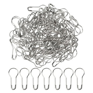 500 Pcs Bulb Safety Pins White Safety Pins Calabash Pins Metal Gourd Pins Suitable for Tailors Clothing Tag - 0.86 inch (22mm)