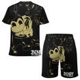 thumbnail image 2 of Bendy And The Ink Machine Boys T-Shirt And Shorts Outfit Set Athletic Short Sleeve Tee Mesh Shorts Set for Kids, 2 of 8