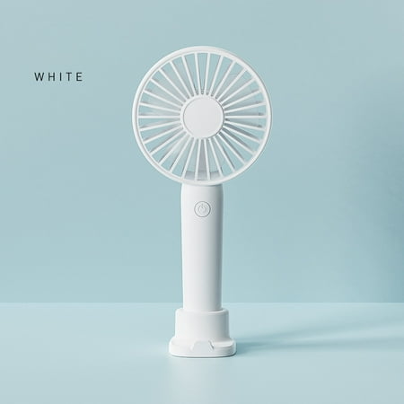 

Handheld Fan Portable Hand Fan Mini Personal Rechargeable Hand Held Fan USB Small Fan Speeds for Outdoor Travel Commute Office Women Men White