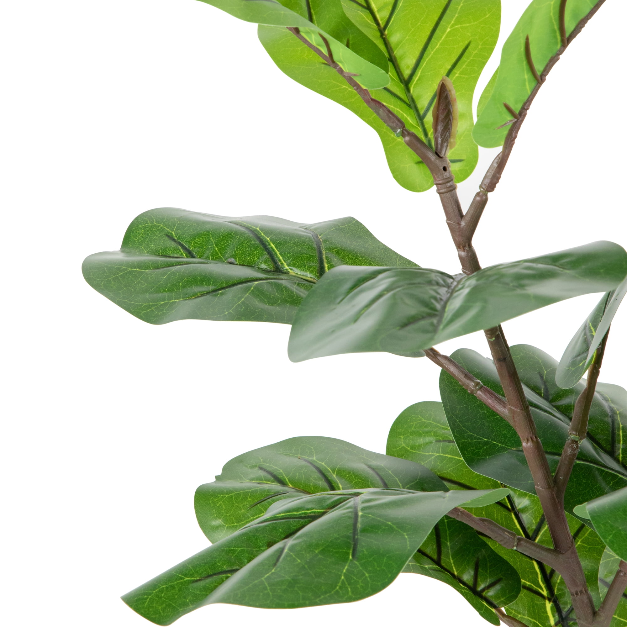 Northlight 29" Dark Green Artificial Fiddle Leaf Fig Potted Plant