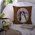 thumbnail image 3 of Carolines Treasures SS8336PW1414 Bernese Mountain Dog Fabric Decorative Pillow, 14Hx14W, multicolor, 3 of 4