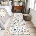 thumbnail image 5 of Watercolor Wildflowers 2x6 Kitchen Runner Rug, Spring Pastoral Botanical Flowers Non-Skid Rubber Backing Large Rectangle Rugs - Living Room Bedroom Home Office, Indoor Floor Mat Carpets Washable Rug, 5 of 9