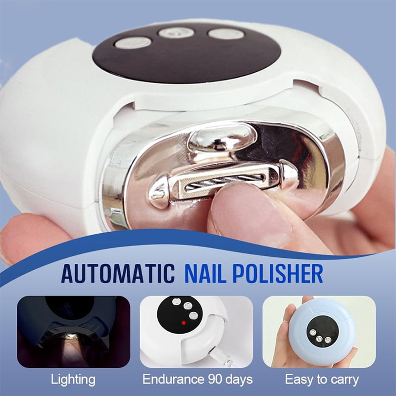 2 In 1 Electric Polishing Automatic Nail Clippers For Fingers And Toes Adults USB Rechargeable Electric Nail File Kit 3 Speeds