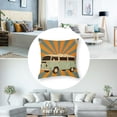 thumbnail image 5 of Sunshine pillows, here comes the bus Sunshine pillowcases, retro pillows, hippie orange sunshine decorated home cushion covers 1 set of various specifications, 5 of 7