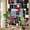 Red, variant on Rainbow Window Privacy Film, Red Black Geometric Static Cling Decorative Window Film PVC, Modern Color Block Abstract No Glue UV Blocking Glass Covering, Removable Stained Glass Sticker 17.7''x39.3''