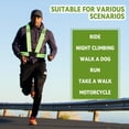 thumbnail image 3 of JP Gilet de Sécurité Haute Visibilité Réfléchissant, Lot de 2 Équipement de Course Ajustable pour Hommes & Femmes, Cyclisme de Nuit, Randonnée, Jogging, Promenade pour Chien, Vert, 3 of 7