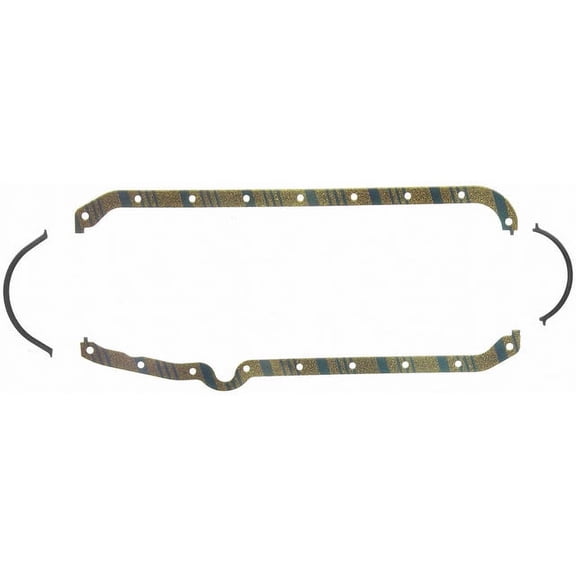 Oil Pan Gasket Set - Compatible with 1958 - 1974 Chevy Impala 1959 1960 1961 1962 1963 1964 1965 1966 1967 1968 1969 1970 1971 1972 1973