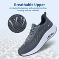 thumbnail image 3 of B BESUNEW Womens Arch Support Orthotic Sneakers Plantar Fasciitis Pain Relief Walking Gym Shoes US 6-11, 3 of 14