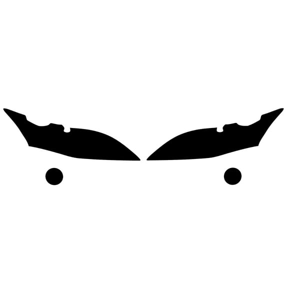 Rvinyl Headlight Tint Covers Compatible with Lexus CT 2011-2017 - Blackout Smoke