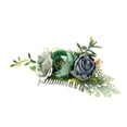 thumbnail image 4 of XASZHN Flower Metal Hair Combs Slide Clips Floral Bows Barrettes Set Blue_004 One Size, 4 of 5
