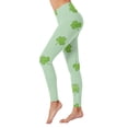 thumbnail image 2 of Wangmeiwg St Patricks Day Leggings for Women St Patricks Day Print High Waist Yoga Pants for Women Tights Compression Running Fitness Workout Leggings Mint Green XL, 2 of 5