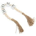 thumbnail image 5 of tassel beads string Wood Home Letters Block Bead Garland with Tassels Tiered Tray Ornament Beaded Garland for Tiered Tray(17.72X1.18X1.18Inch), 5 of 10