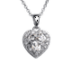 thumbnail image 1 of Collar para Mujer LuckyLy Corazón Adora Cristal y Zirconia Cúbica Plateado UNITALLA, 1 of 4