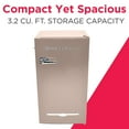 thumbnail image 3 of Frigidaire 3.2 cu. ft. Retro Compact Refrigerator with Side Bottle Opener, Coral, 3 of 8
