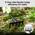 thumbnail image 4 of Deli Garden Tools Set 3 Piece Heavy Duty Gardening Hand Tools Kit with Hand Trowel,Hoe and Rake, Delicate Gift for Planting and Maintaining Gardens, 4 of 6