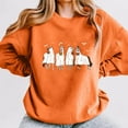 thumbnail image 2 of WEAIXIMIUNG Chandails en Molleton d'Automne Graphiques pour Femmes Quotidien Maison Extérieur Entraînement Manches Longues Col Rond T-Shirt Haut Imprimé Chandail en Molleton Blouse de Rue Mode Urbaine, 2 of 4