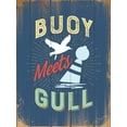 thumbnail image 2 of Brando, J.J. 15x18 Black Ornate Wood Framed with Double Matting Museum Art Print Titled - Punny Coastal IV, 2 of 4