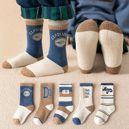 

25 pair Cartoon Print Socks New Pattern Warm Socks Cute Plush Ear Socks Super Soft Socks Kids High Socks Color Random