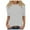 Grey, variant on T-Shirts Elbow-Length, Crew Neck Shirts for Women's Casual Comfortable Loose T Shirt Cotton Solid | Casual for Women