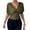 Army Green, variant on Women’s Deep V Neck Short Sleeve Top, Solid Color Flutter Sleeve Waist Fitted Blouse, Casual Feminine Style for Daily and Weekend Wear, Black, L