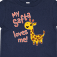 thumbnail image 4 of Inktastic My Safta Loves Me Cute Giraffe Boys or Girls Baby T-Shirt, 4 of 5
