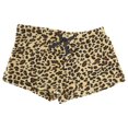 thumbnail image 2 of Emme Jordan Junior's Fuzzy Plush Pajama Shorts - Classic Tan Cheetah - X-Large, 2 of 3