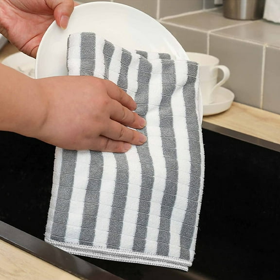 ZROBM Dish Towels, Dish Towels and Dishcloths, Dish Towels for Kitchen under $10, Dish Towels and Rags, Dish Towels for Drying Dishes, polyester