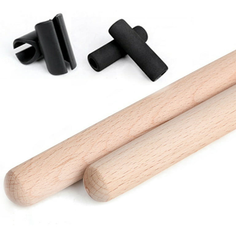 Yoga Stick Set Wooden Sturdy Long Massage Stick Exercise Stick for Back  Posture 