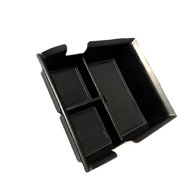 Riwesomey Caja de almacenamiento para reposabrazos de puerta de coche, caja organizadora antideslizante con bolsillo para reposabrazos de coche, Automoción decorativa y accesorios