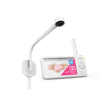 Open Box VTech 1080p WiFi Smart Nursery Remote Access Over-the-Crib View Video Baby Monitor with 5” High Definition 720p Display, Night Light, RM5887HD (White)