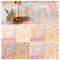thumbnail image 5 of Kokia 9'x12' Washable Modern Abstract Area Rug, Pink Orange Ombre Soft Non Slip Rug for Living Room Bedroom Dining Room, 5 of 7