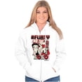 thumbnail image 4 of Kanji Betty Boop Hashtag Flirty XOXO Women Plus Size Zipper Hoodie Brisco Brands 2X, 4 of 5