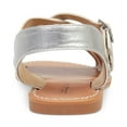 thumbnail image 3 of Indigo Rd. Sandale en Cuir Brieg pour Femmes Hauteur Cheville Argent Taille 7.5 m, 3 of 5