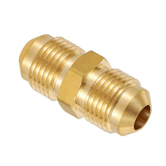 Acaige 2PCS 3/8 Male Flare Straight Union Coupling Brass
