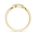 thumbnail image 2 of ANGARA Natural 0.13 Ct. Diamond Infinity Ring in 14K Yellow Gold for Women (Ring Size: 12), 2 of 10