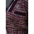 thumbnail image 5 of Members Only Women's Updated Tweed Varsity Jacket - Burgundy - X-Small, 5 of 6