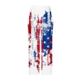 thumbnail image 4 of Lilgiuy 4th of July Pants for Women Casual Printing Pockets Elastic Mid-Waist Comfortable Wide-Legged Loose Independence Day Pants Dance Performance Pants, 4 of 4