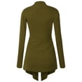 thumbnail image 2 of Made by Johnny Women's Draped Open Front Cardigan XL OLIVE, 2 of 6
