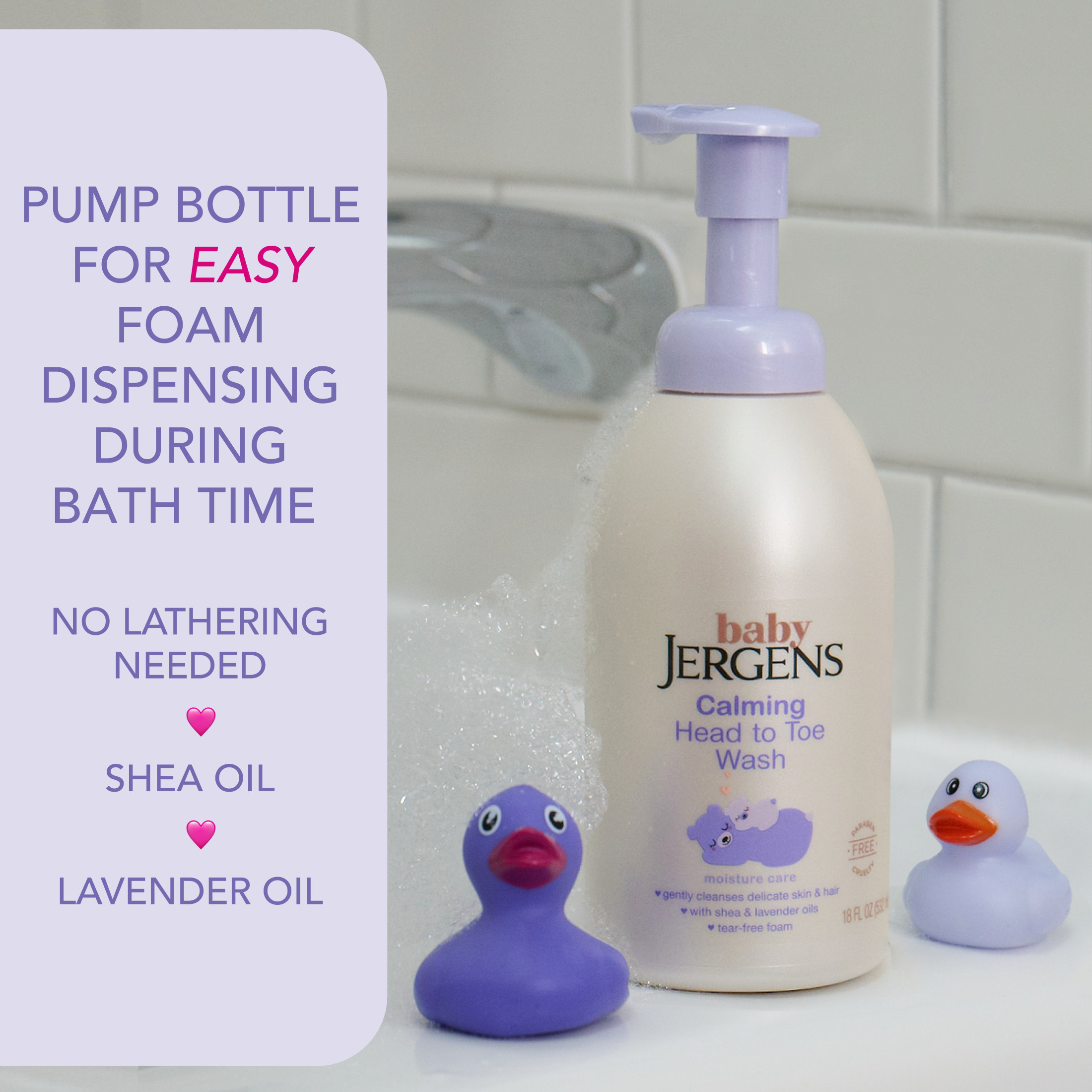 Baby Jergens Calming Head to Toe Foaming Wash photo 4