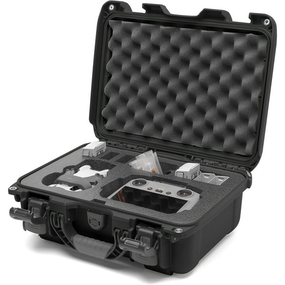 Nanuk 915 Waterproof Hard Case with Foam Insert for DJI Mini 4 Pro Fly More Combo Kit, Black