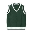 thumbnail image 5 of Womens Sleeveless Sweater Vest Men's And Women's Matching Knitted Sweater Blouses Knitted Yarn Cardigans College Style School Blouses, 5 of 5