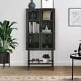 thumbnail image 2 of Laso II Mesh Door Cabinet - Black, 2 of 20