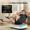 thumbnail image 3 of FANRUINA Vibration Plate Exercise Machine - Full-Body Workout with 2 Tension Ropes, LED Display & App - Home Gym Trainer for Men/Women, Strength Training, White/Black, 3 of 10